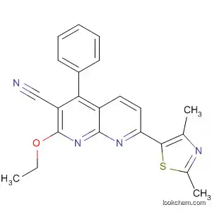1,8-Naphthyridine-3-carbonitrile,
7-(2,4-dimethyl-5-thiazolyl)-2-ethoxy-4-phenyl-