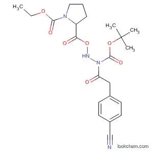 1,2-Pyrrolidinedicarboxylic acid, 2-ethyl ester,
1-[1-[(4-cyanophenyl)methyl]-2-[(1,1-dimethylethoxy)carbonyl]hydrazide]
, (2S)-