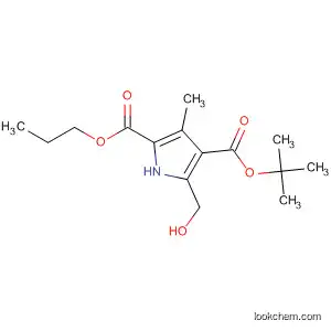 Molecular Structure of 583867-07-6 (1H-Pyrrole-2,4-dicarboxylic acid, 5-(hydroxymethyl)-3-methyl-,
4-(1,1-dimethylethyl) 2-propyl ester)