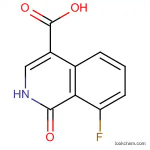 Molecular Structure of 583881-06-5 (4-Isoquinolinecarboxylic acid, 8-fluoro-1,2-dihydro-1-oxo-)