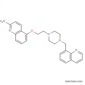 Molecular Structure of 584555-10-2 (Quinoline, 2-methyl-5-[2-[4-(8-quinolinylmethyl)-1-piperazinyl]ethoxy]-)