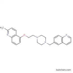 Molecular Structure of 584555-18-0 (Quinoline, 2-methyl-5-[2-[4-(6-quinolinylmethyl)-1-piperazinyl]ethoxy]-)