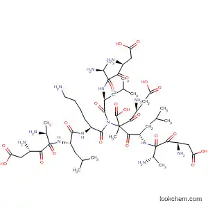 Molecular Structure of 588688-15-7 (L-Alanine,
L-a-aspartyl-L-alanyl-L-leucyl-L-a-aspartyl-L-alanyl-L-leucyl-L-a-aspartyl-L-
alanyl-L-leucyl-L-lysyl-L-a-aspartyl-)