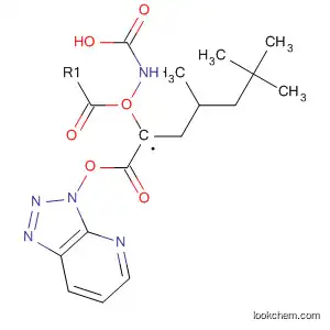 Molecular Structure of 588699-27-8 (Carbamic acid,
[(1S)-3-methyl-1-[(3H-1,2,3-triazolo[4,5-b]pyridin-3-yloxy)carbonyl]butyl]-
, 1,1-dimethylethyl ester)