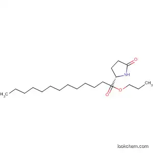 Molecular Structure of 590367-18-3 (L-Proline, 1-dodecyl-5-oxo-, propyl ester)