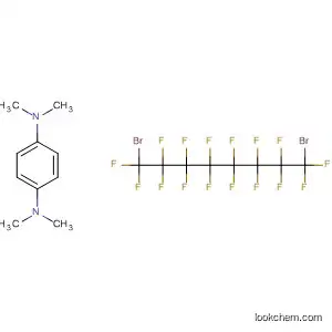 Molecular Structure of 590383-55-4 (1,4-Benzenediamine, N,N,N',N'-tetramethyl-, compd. with
1,8-dibromo-1,1,2,2,3,3,4,4,5,5,6,6,7,7,8,8-hexadecafluorooctane (1:1))