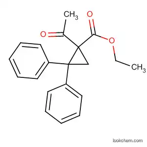 Molecular Structure of 591228-29-4 (Cyclopropanecarboxylic acid, 1-acetyl-2,2-diphenyl-, ethyl ester)