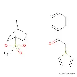 Molecular Structure of 591244-08-5 (Thiophenium, tetrahydro-1-(2-oxo-2-phenylethyl)-,bicyclo[2.2.1]heptane-1-methanesulfonate)