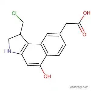 Molecular Structure of 591248-09-8 (1H-Benz[e]indole-8-acetic acid,
1-(chloromethyl)-2,3-dihydro-5-hydroxy-)