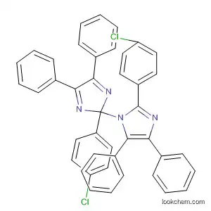 Molecular Structure of 7189-80-2 (1H-Imidazole,
2-(4-chlorophenyl)-1-[2-(4-chlorophenyl)-4,5-diphenyl-2H-imidazol-2-yl]-
4,5-diphenyl-)