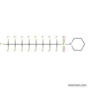 Molecular Structure of 339-20-8 (Piperidine, 1-[(heptadecafluorooctyl)sulfonyl]-)