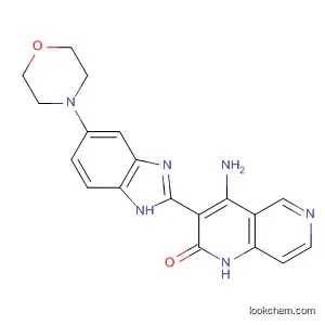 1,6-Naphthyridin-2(1H)-one,
4-amino-3-[5-(4-morpholinyl)-1H-benzimidazol-2-yl]-