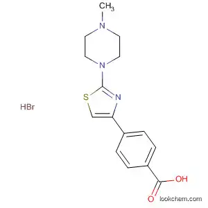 Molecular Structure of 455253-69-7 (Benzoic acid, 4-[2-(4-methyl-1-piperazinyl)-4-thiazolyl]-, hydrobromide)