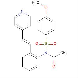Acetamide,  N-[(4-methoxyphenyl)sulfonyl]-N-[2-[(1E)-2-(4-pyridinyl)ethenyl]phenyl]-