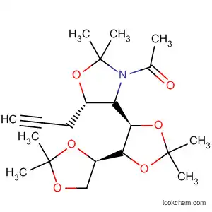Molecular Structure of 473837-51-3 (Oxazolidine,
3-acetyl-2,2-dimethyl-5-(2-propynyl)-4-[(4S,4'R,5R)-2,2,2',2'-tetramethyl
[4,4'-bi-1,3-dioxolan]-5-yl]-, (4R,5S)-)