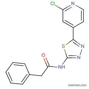 Molecular Structure of 474327-31-6 (Benzeneacetamide, N-[5-(2-chloro-4-pyridinyl)-1,3,4-thiadiazol-2-yl]-)