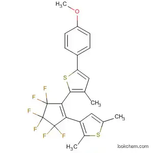 Molecular Structure of 479077-55-9 (Thiophene,
2-[2-(2,5-dimethyl-3-thienyl)-3,3,4,4,5,5-hexafluoro-1-cyclopenten-1-yl]-
5-(4-methoxyphenyl)-3-methyl-)