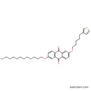 Molecular Structure of 540475-27-2 (9,10-Anthracenedione, 2-(dodecyloxy)-6-[[5-(3-thienyl)pentyl]oxy]-)