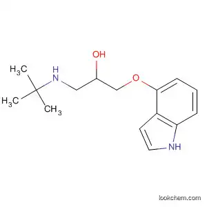 Molecular Structure of 58880-58-3 (2-Propanol, 1-[(1,1-dimethylethyl)amino]-3-(1H-indol-4-yloxy)-)