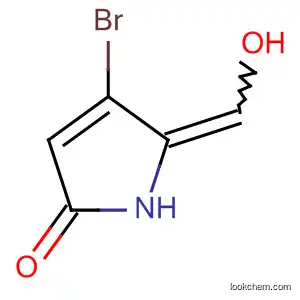 Molecular Structure of 664336-55-4 (2H-Pyrrol-2-one, 4-bromo-1,5-dihydro-5-(hydroxymethylene)-)