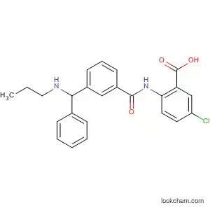 Molecular Structure of 668265-01-8 (Benzoic acid,
5-chloro-2-[[3-[phenyl(propylamino)methyl]benzoyl]amino]-)