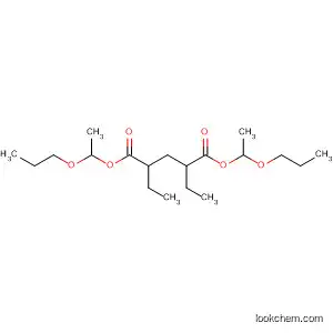 Molecular Structure of 668487-61-4 (Pentanedioic acid, 2,4-diethyl-, bis(1-propoxyethyl) ester)