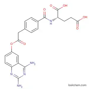 Molecular Structure of 669010-11-1 (L-Glutamic acid,
N-[4-[2-[(2,4-diamino-6-quinazolinyl)oxy]-2-oxoethyl]benzoyl]-)