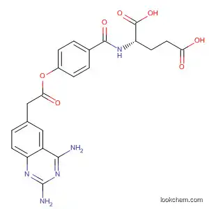 Molecular Structure of 669010-15-5 (L-Glutamic acid, N-[4-[[(2,4-diamino-6-quinazolinyl)acetyl]oxy]benzoyl]-)