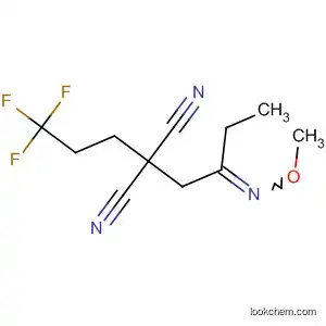 Molecular Structure of 676525-29-4 (Propanedinitrile, [2-(methoxyimino)butyl](3,3,3-trifluoropropyl)-)