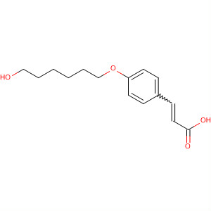 Molecular Structure of 122246-54-2 (2-Propenoic acid, 3-[4-[(6-hydroxyhexyl)oxy]phenyl]-)