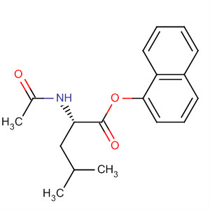 Molecular Structure of 146445-75-2 (L-Leucine, N-acetyl-, 1-naphthalenyl ester)