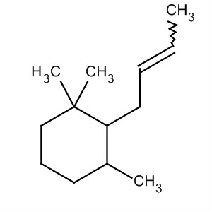 Molecular Structure of 178251-63-3 (Cyclohexane, 2-(2-butenyl)-1,1,3-trimethyl-)
