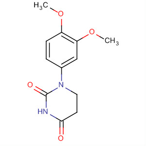 Molecular Structure of 195373-93-4 (2,4(1H,3H)-Pyrimidinedione, 1-(3,4-dimethoxyphenyl)dihydro-)