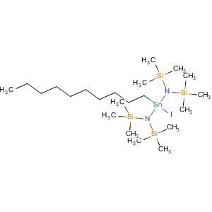 Molecular Structure of 195519-56-3 (Stannanediamine, 1-decyl-1-iodo-N,N,N',N'-tetrakis(trimethylsilyl)-)