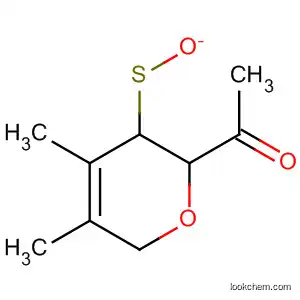 Molecular Structure of 197178-38-4 (Ethanone, 1-(3,6-dihydro-4,5-dimethyl-1-oxido-2H-thiopyran-2-yl)-)