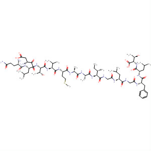 Molecular Structure of 197582-62-0 (L-Threonine,
L-glutaminyl-L-a-aspartyl-L-leucyl-L-threonyl-L-valyl-L-methionyl-L-alanyl-L-
alanyl-L-isoleucylglycyl-L-leucylglycyl-L-phenylalanyl-L-leucyl-)