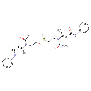 Ethanesulfinothioic acid, 2-[acetyl[1-methyl-3-oxo-3-(phenylamino)-1-propenyl]amino]-, S-[2-[acetyl[1-methyl-3-oxo-3-(phenylamino)-1-propenyl]amino]ethyl] ester