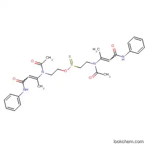 Molecular Structure of 198706-89-7 (Ethanesulfinothioic acid,
2-[acetyl[1-methyl-3-oxo-3-(phenylamino)-1-propenyl]amino]-,
S-[2-[acetyl[1-methyl-3-oxo-3-(phenylamino)-1-propenyl]amino]ethyl]
ester)