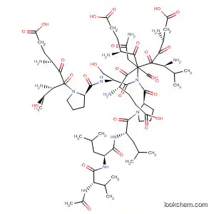 Molecular Structure of 199664-76-1 (L-a-Asparagine,
N-acetyl-L-valyl-L-leucyl-L-leucyl-L-prolyl-L-a-aspartyl-L-valyl-L-a-glutamyl-
L-threonyl-L-prolyl-L-seryl-L-a-glutamyl-L-a-glutamyl-)