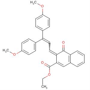 2-Naphthalenecarboxylic acid,  3-[3,3-bis(4-methoxyphenyl)-2-propenylidene]-3,4-dihydro-4-oxo-, ethyl  ester