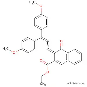 Molecular Structure of 680183-25-9 (2-Naphthalenecarboxylic acid,
3-[3,3-bis(4-methoxyphenyl)-2-propenylidene]-3,4-dihydro-4-oxo-, ethyl
ester)