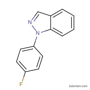 Molecular Structure of 81329-42-2 (1H-Indazole, 1-(4-fluorophenyl)-)