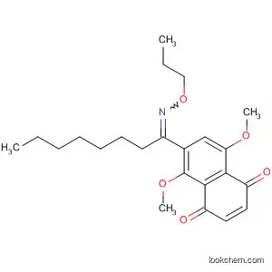 Molecular Structure of 278613-15-3 (1,4-Naphthalenedione, 5,8-dimethoxy-6-[1-(propoxyimino)octyl]-)