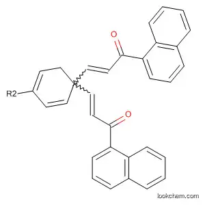 Molecular Structure of 384807-29-8 (2-Propen-1-one, 3,3'-(1,4-phenylene)bis[1-(1-naphthalenyl)-)