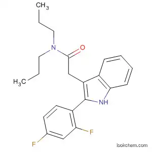 Molecular Structure of 455256-67-4 (1H-Indole-3-acetamide, 2-(2,4-difluorophenyl)-N,N-dipropyl-)