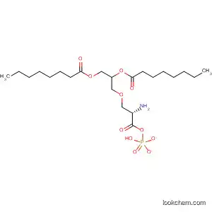 Molecular Structure of 481722-96-7 (L-Serine, 2,3-bis[(1-oxooctyl)oxy]propyl hydrogen phosphate (ester))