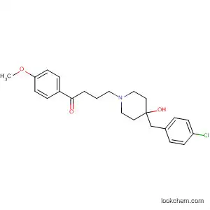 Molecular Structure of 5232-09-7 (1-Butanone,
4-[4-[(4-chlorophenyl)methyl]-4-hydroxy-1-piperidinyl]-1-(4-methoxyphen
yl)-)