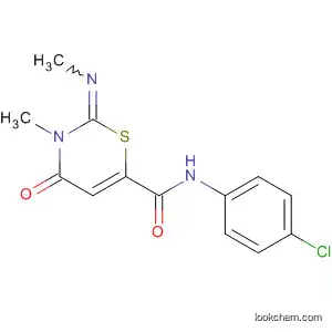 Molecular Structure of 590378-18-0 (2H-1,3-Thiazine-6-carboxamide,
N-(4-chlorophenyl)tetrahydro-3-methyl-2-(methylimino)-4-oxo-)