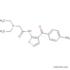Molecular Structure of 602294-13-3 (Acetamide, 2-(diethylamino)-N-[3-(4-methylbenzoyl)-2-thienyl]-)