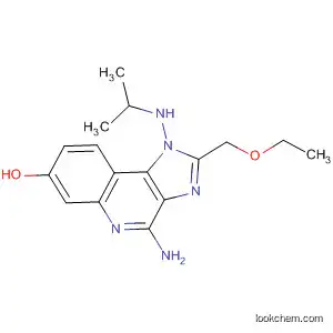 Molecular Structure of 749922-43-8 (1H-Imidazo[4,5-c]quinolin-7-ol,
4-amino-2-(ethoxymethyl)-1-[(1-methylethyl)amino]-)